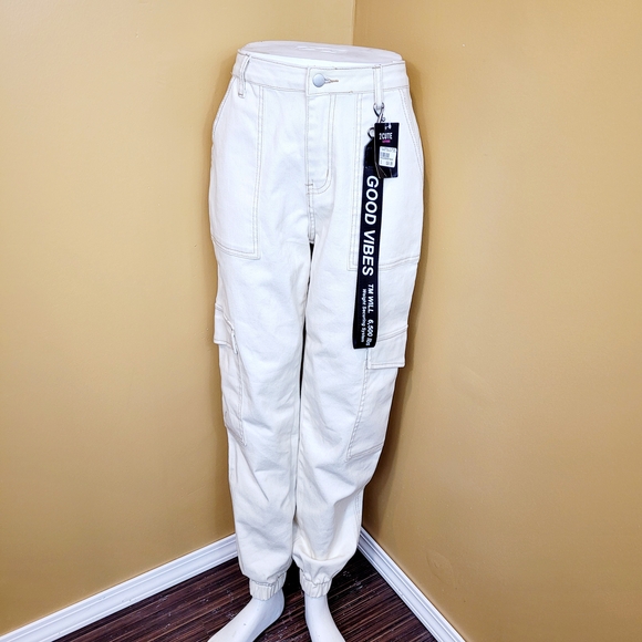 Cargo Denim Joggers - Picture 2 of 9